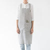 Patterned Linen Crossback Apron - Harmony