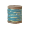 10 Yard Velvet Ribbon Cool w/ Metallic Edges on Wood Spool, 3 Colors (Copy) - Harmony