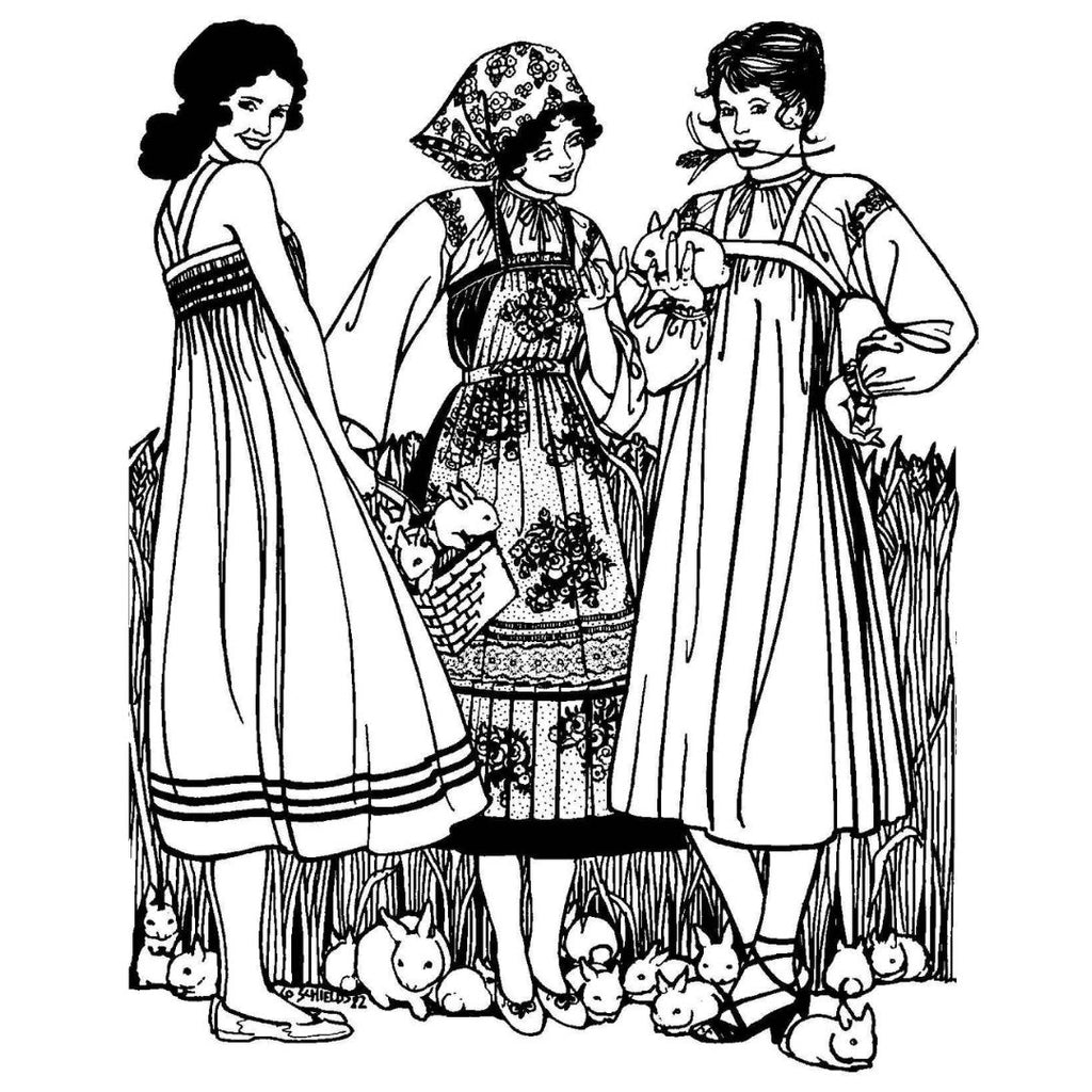 128 Russian Settlers' Dress - Sewing Pattern - Harmony