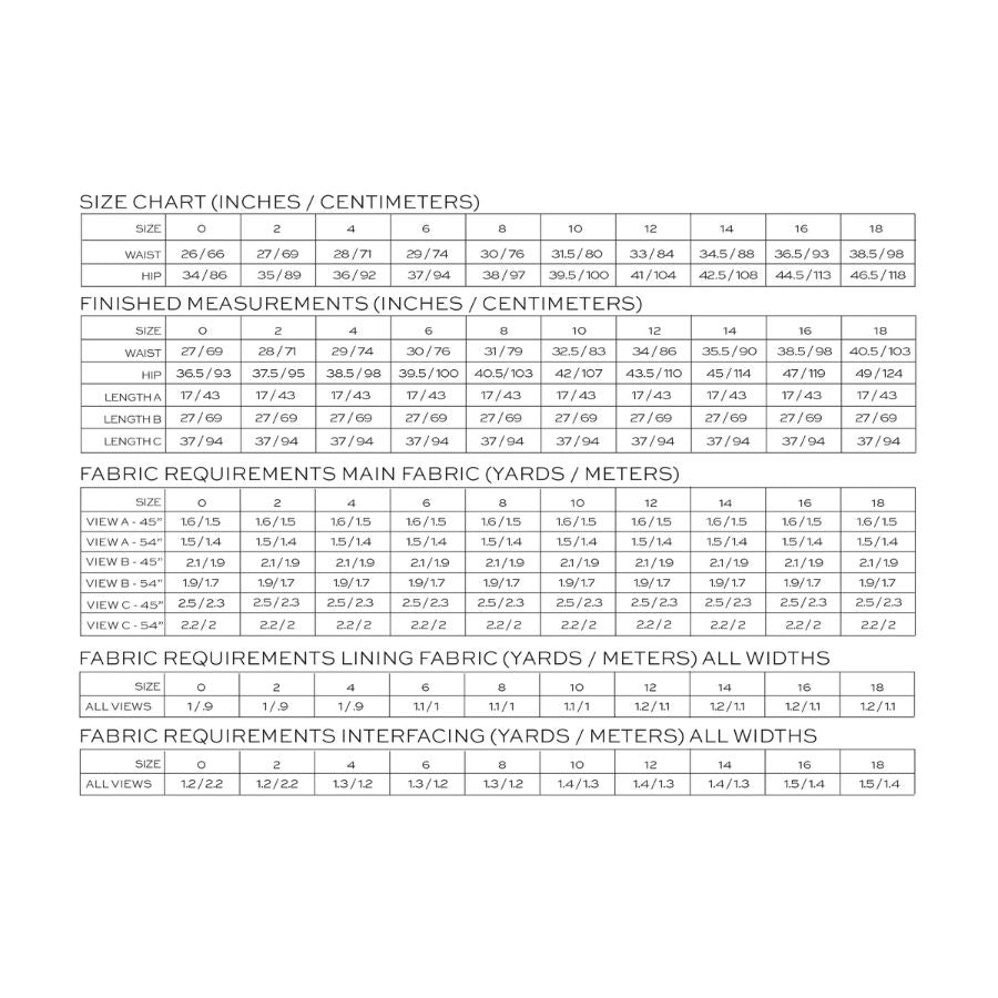 True Bias Patterns / Blair Skirt - Harmony