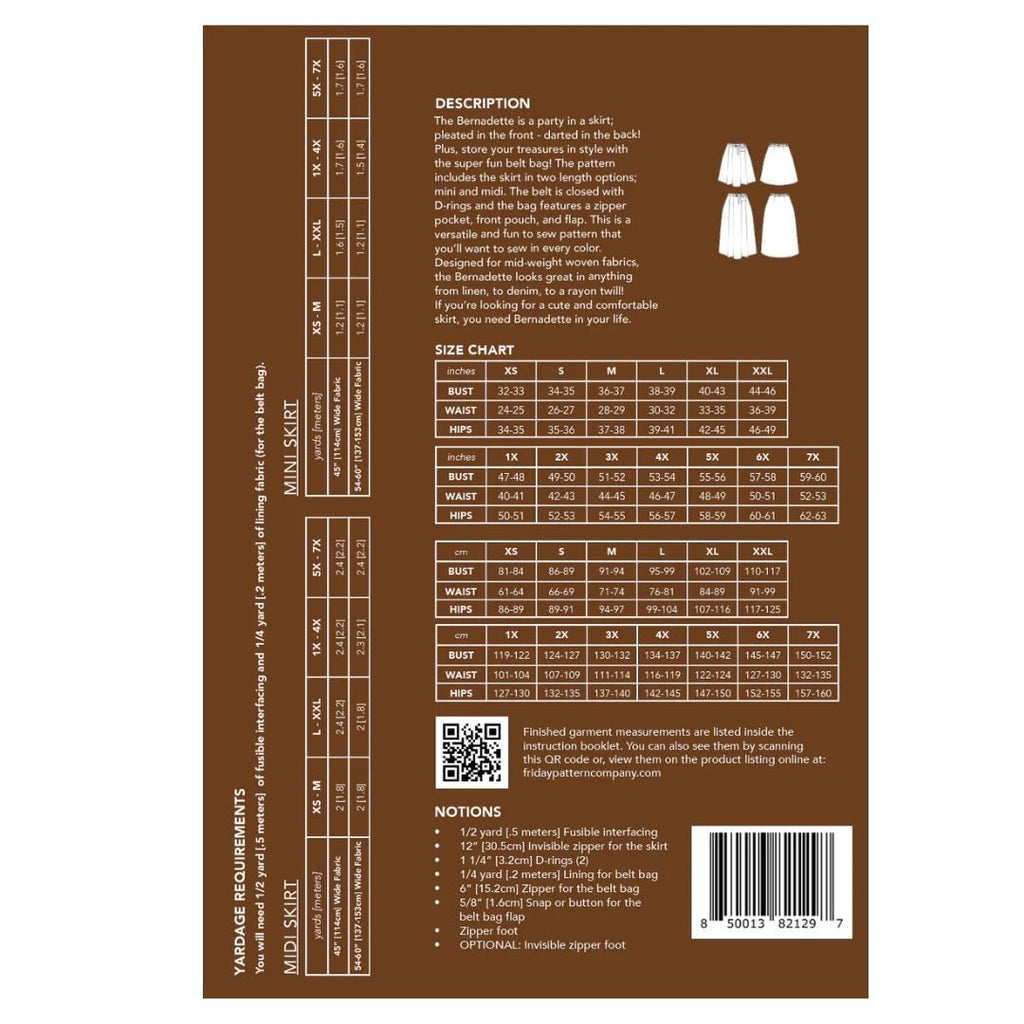 Friday Pattern Company / The Bernadette Skirt - Harmony