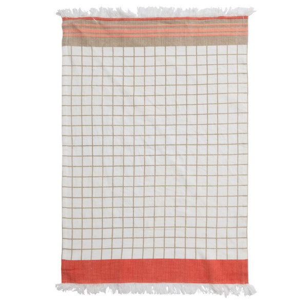 Cotton Tea Towel with Pattern, 2 Styles - Harmony