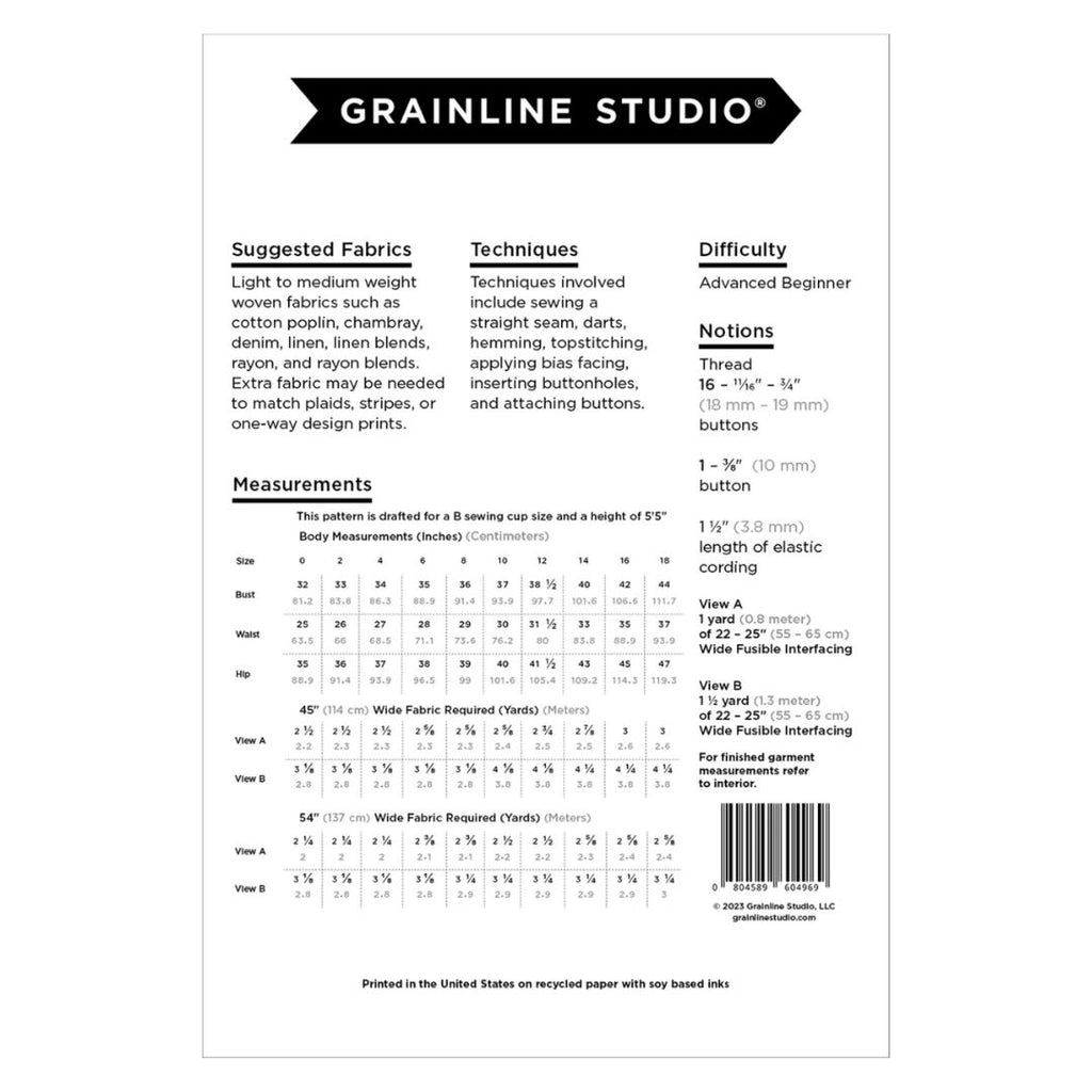 Grainline Studio / Austin Dress / Standard - Harmony