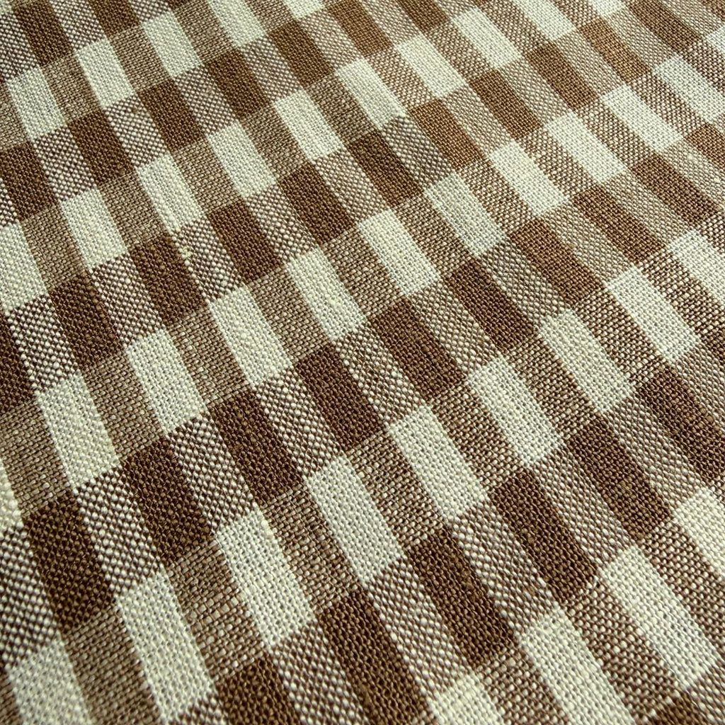 Acorn Gingham Linen - Harmony
