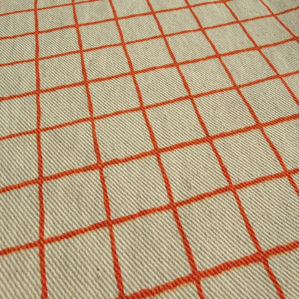 Tic Tac Toe Cotton Twill / Tangerine - Harmony