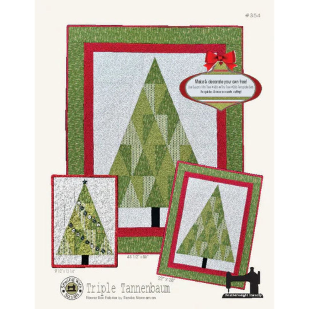 Suzn Quilts / Triple Tannenbaum Quilt Pattern - Harmony