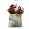 Mice in Sleeping Bag Ornament - Harmony