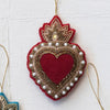 Velvet Sacred Heart Ornament - Harmony