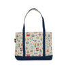 Books & Blooms Zippered Boat Tote - Harmony