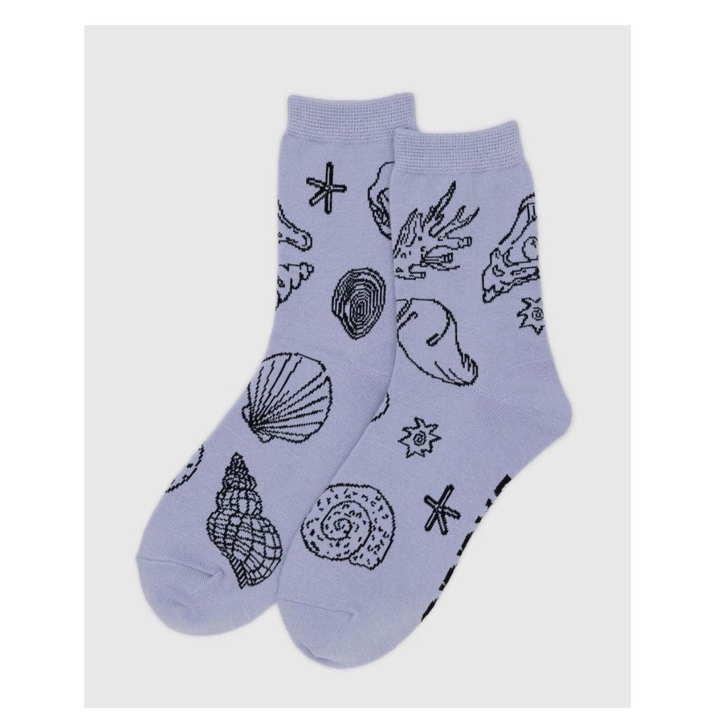Baggu Crew Sock / Shells Light Blue - Harmony
