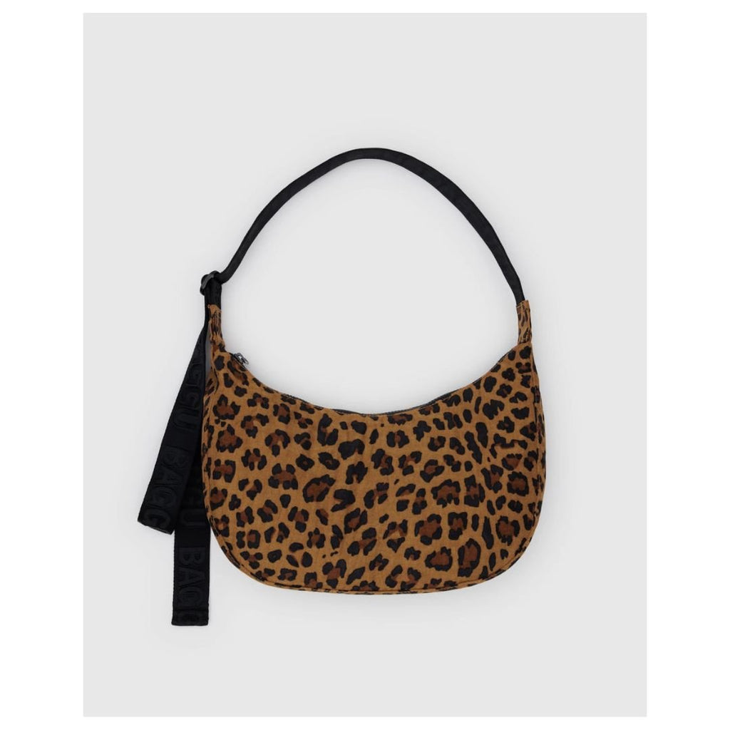 Medium Nylon Crescent Bag / Leopard - Harmony