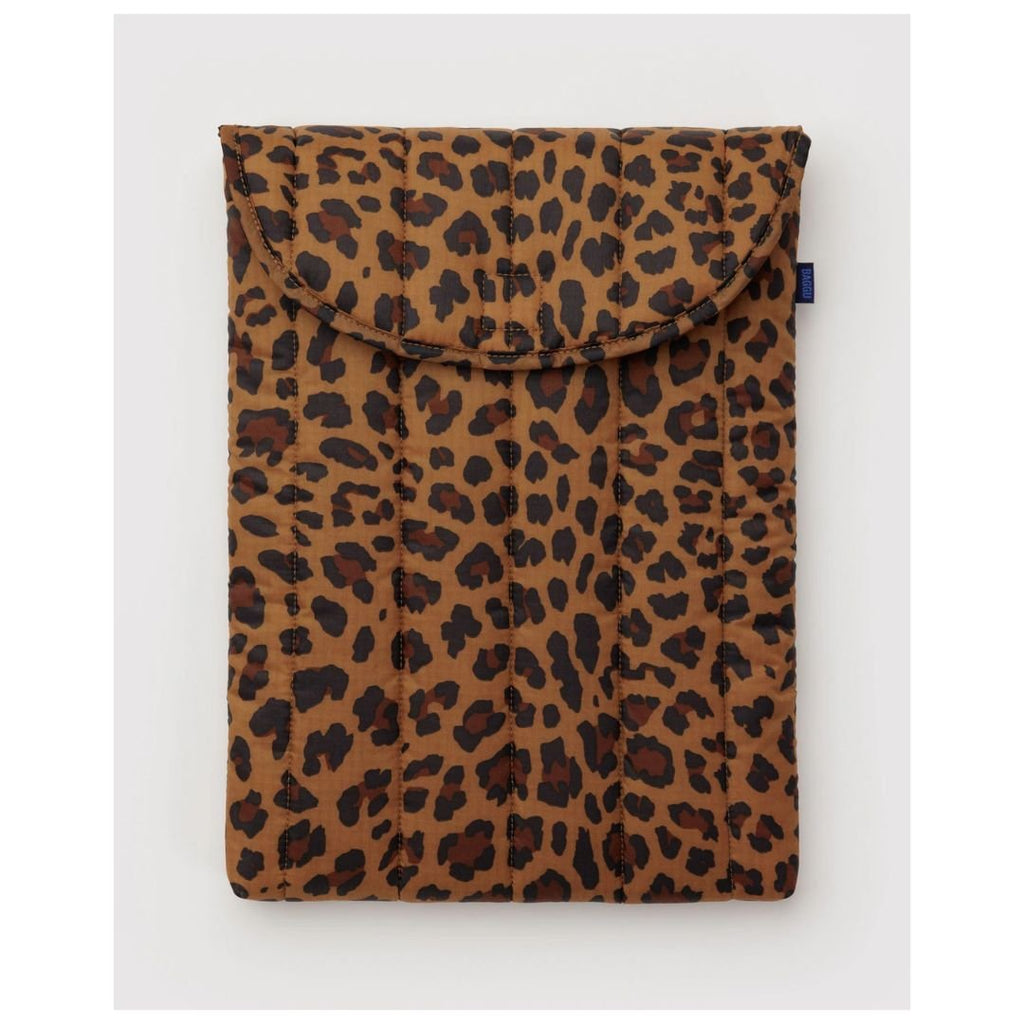 16" Puffy Laptop Sleeve / Leopard - Harmony
