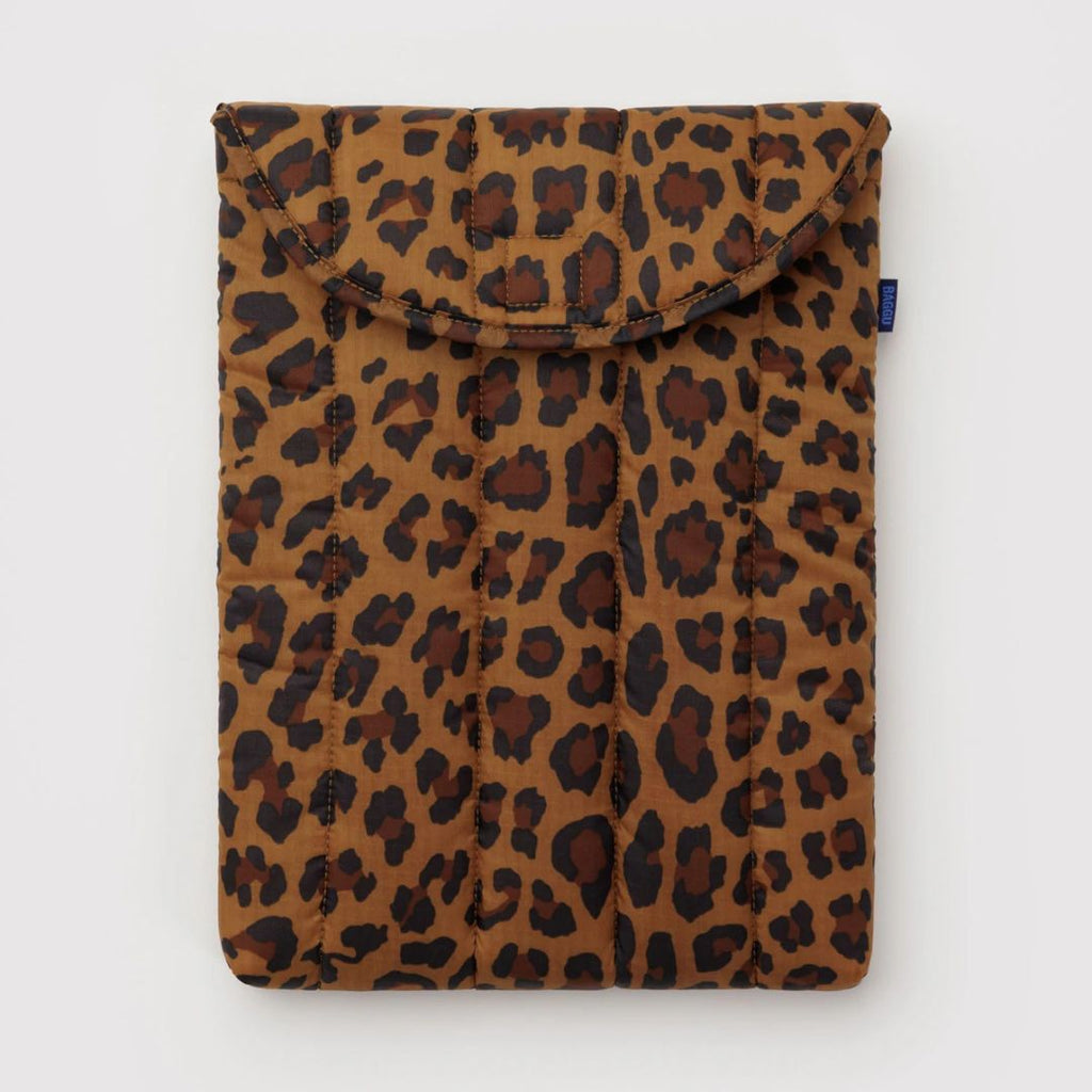 13" Puffy Laptop Sleeve / Leopard - Harmony