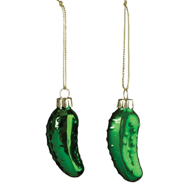 Blown Glass Pickle Ornament - Harmony