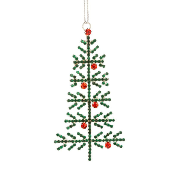 Rhinestone Christmas Tree Ornament - Harmony