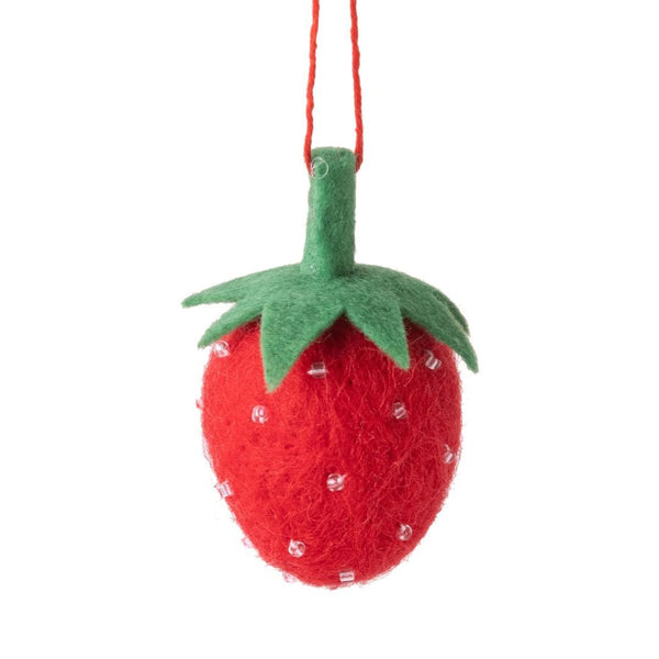 Felt Strawberry Ornament - Harmony