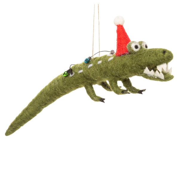 Festive Alligator Ornament - Harmony