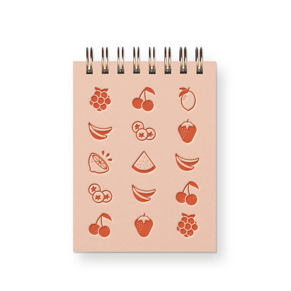 Fruit Grid Mini Jotter Notebook - Harmony