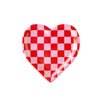 Checkered Heart Paper Plate - Harmony