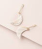 Rajani Crescent Moon Drop Earrings - Mother of Pearl - Harmony