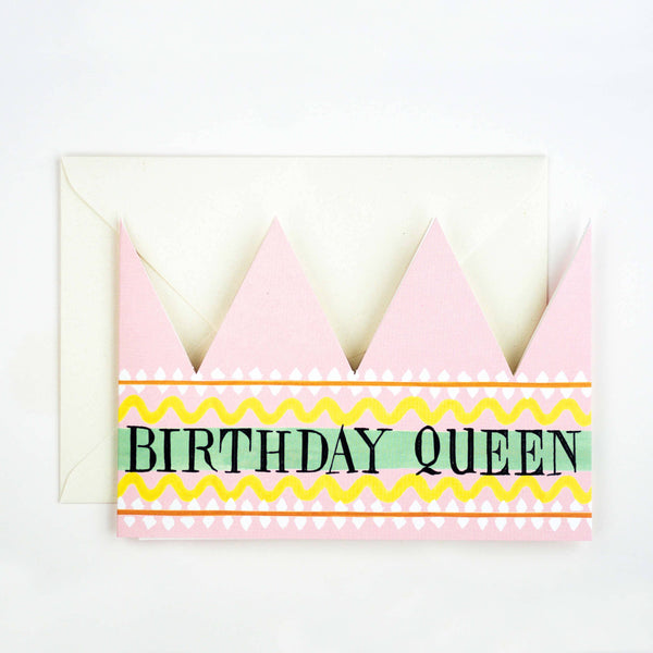 Birthday Queen Party Hat Card - Harmony