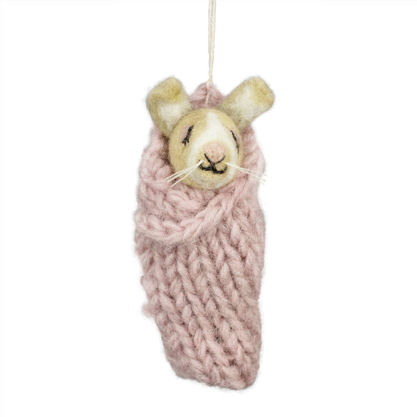 Cozy Bunny Ornament - Harmony