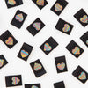 Metallic Rainbow Heart Woven Sewing and Quilting Labels - Harmony