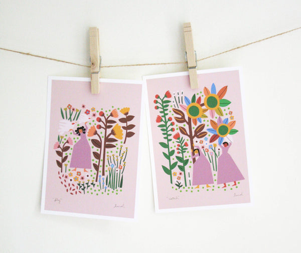 Mother Nature Print Set - Catch and Fly 5x7" - Harmony