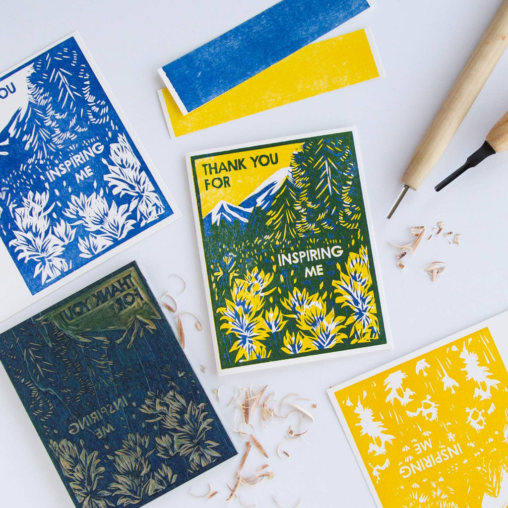 Thank You for Inspiring Me Letterpress Card - Harmony