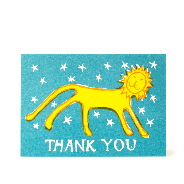 Thank You Little Lion Small Card - Harmony
