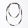 Allie Seed Bead Long Necklace / Black and White - Harmony