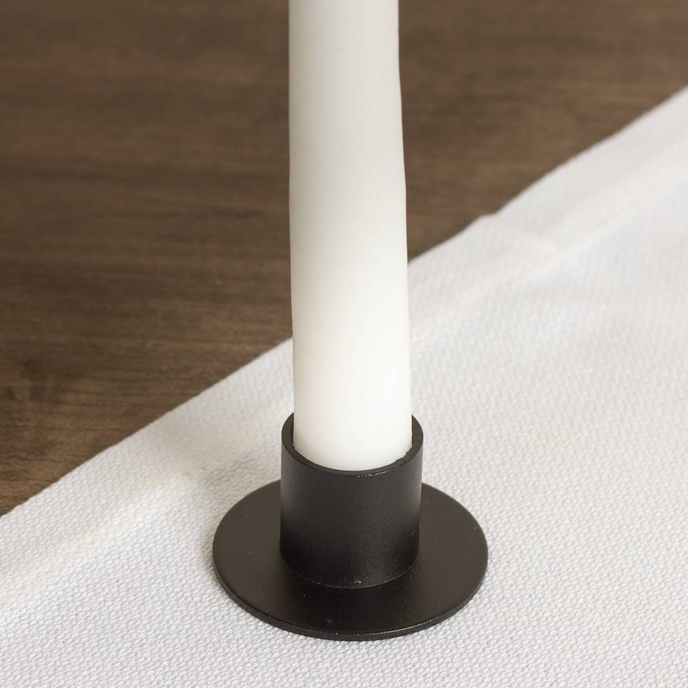 Black Metal Taper Candle Holder - Harmony