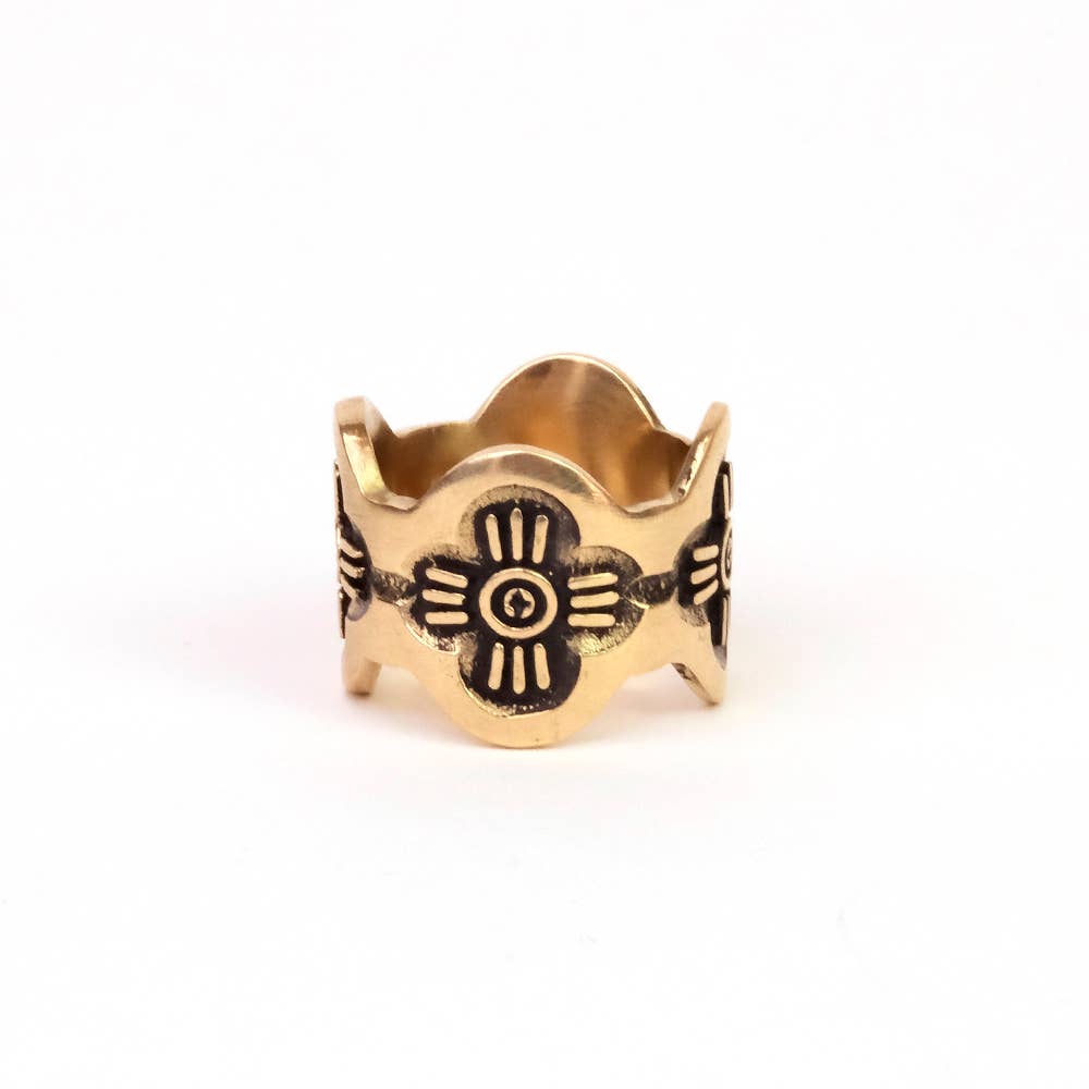 Brass Bandana Slide Ring - Harmony