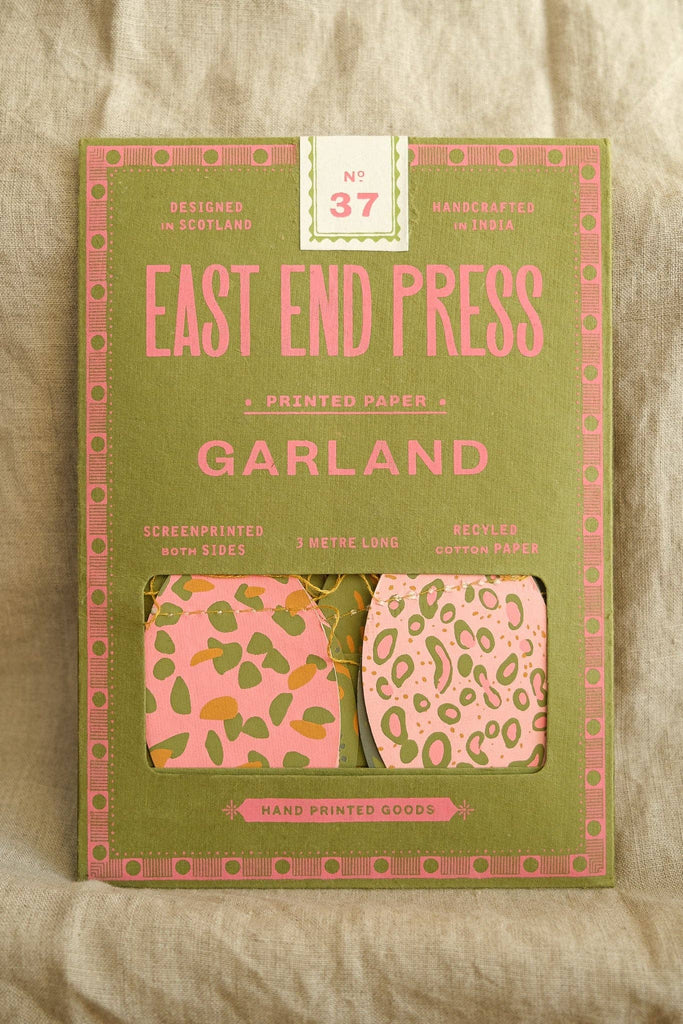 Pink Speckled Eggs Sewn Garland - Harmony