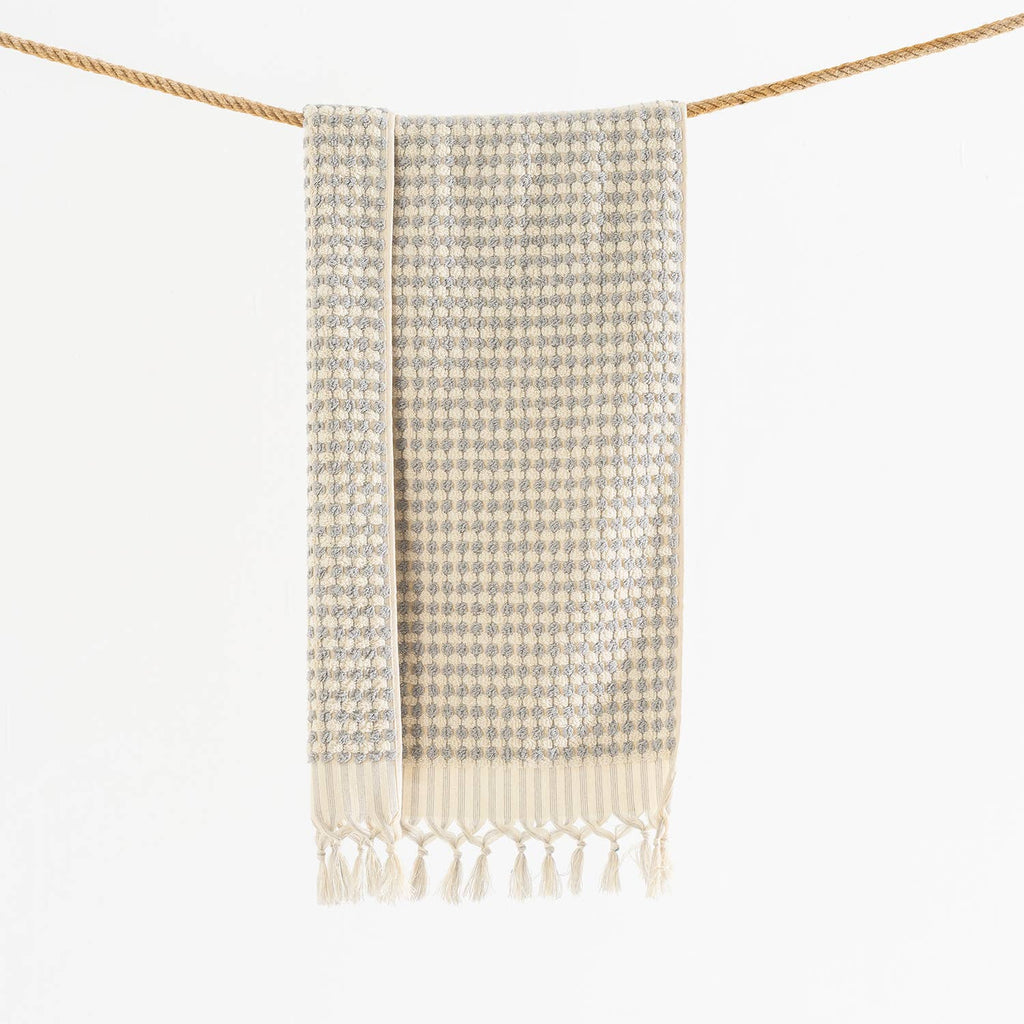 Pompom Bubble Handloomed Turkish Hand Towels - Harmony