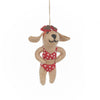 Hot Dog Bikini Beach Wool Ornament - Harmony