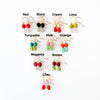 Tiny Beaded Drop Earrings - Harmony