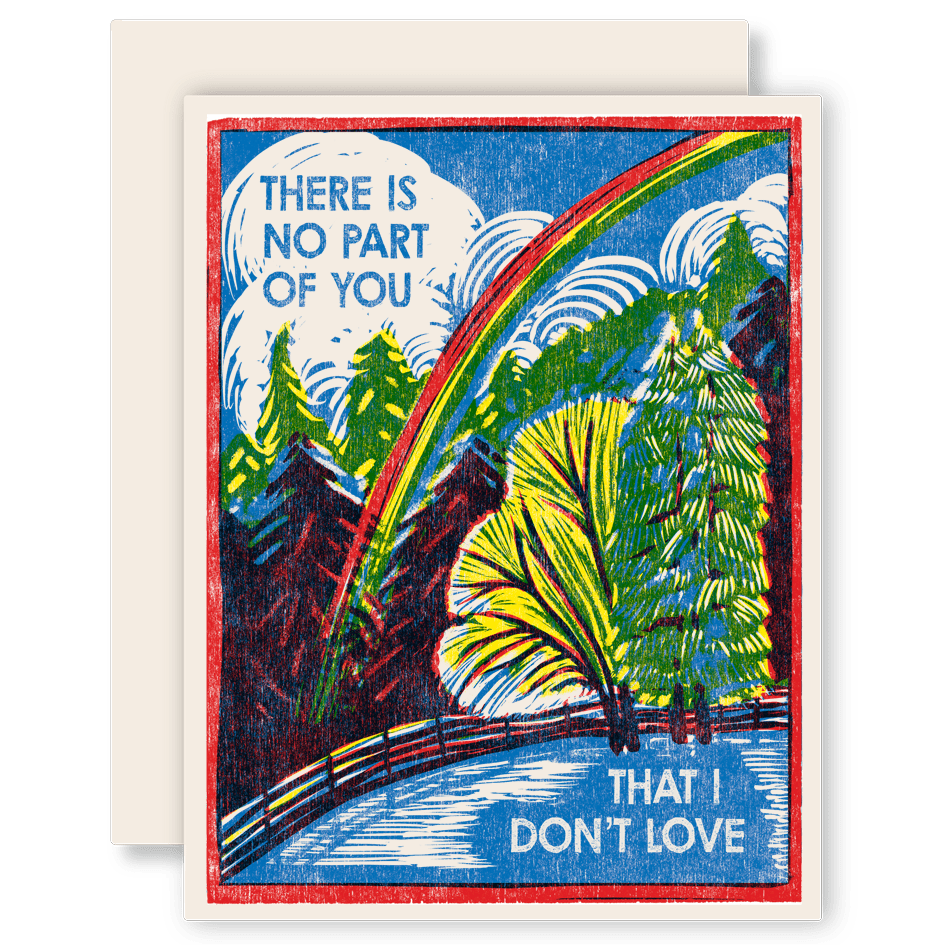 No Part of You I Don't Love Letterpress Card - Harmony