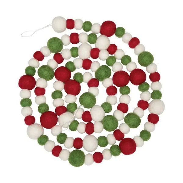 Christmas Felt Ball Garlands - Harmony