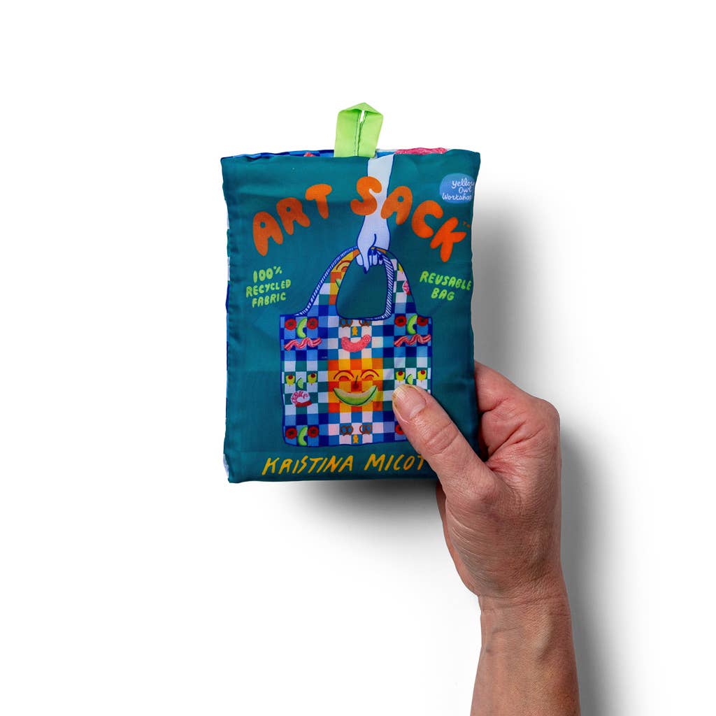 Art Sack Reusable Shopping Bag / Kristina Micotti Picnic - Harmony