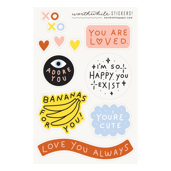 You Are Loved Sticker Sheet (set of 2) - Harmony