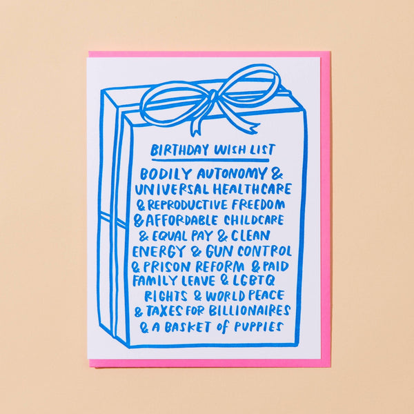 Woke Birthday Letterpress Greeting Card - Harmony