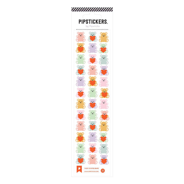 Fuzzy Stuffed Bears Stickers - Harmony