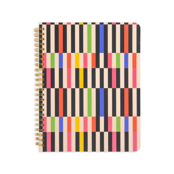 Rough Draft Mini Notebook / Mid Century Stripe - Harmony