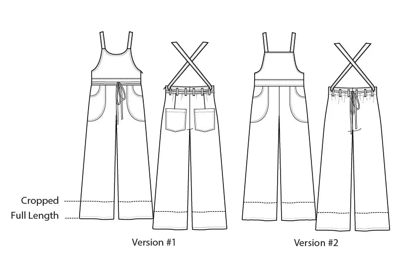 Sew House 7 / Burnside Bibs / Curvy - Harmony