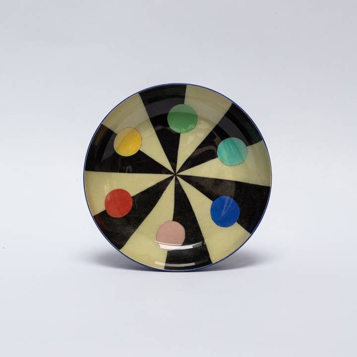 Round Enamel Tray - Benson’s Colour Hexagon - Harmony