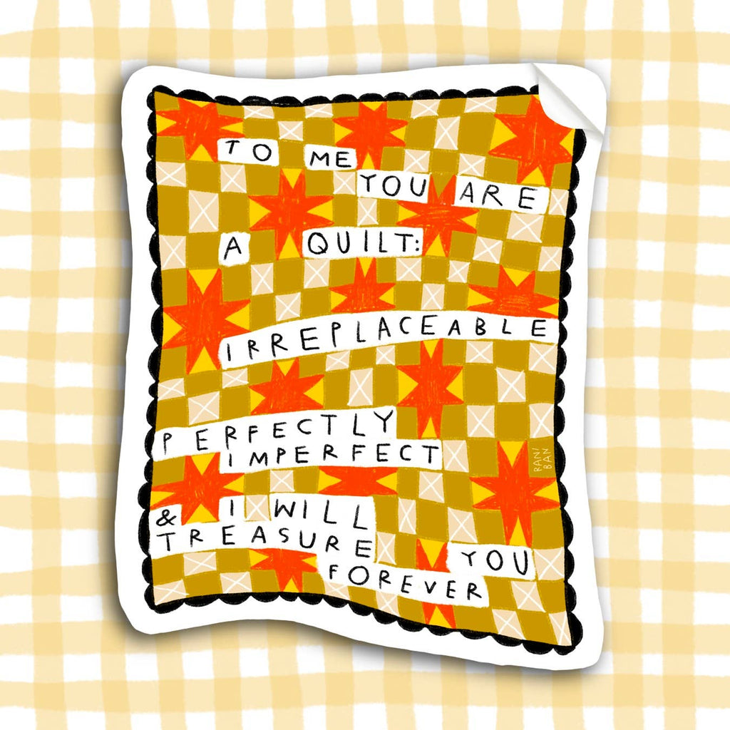 I Will Treasure You Forever Quilt Sticker - Harmony