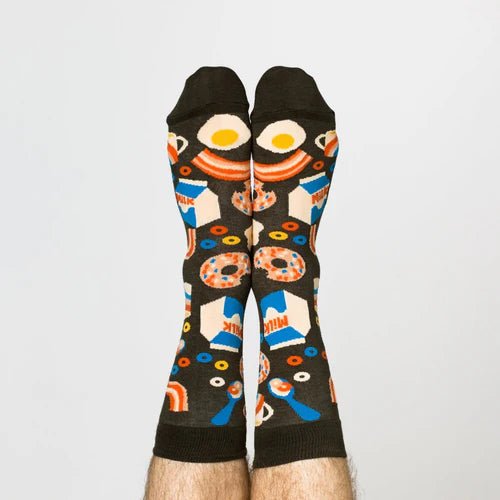 Breakfast - Large Crew Socks - Harmony