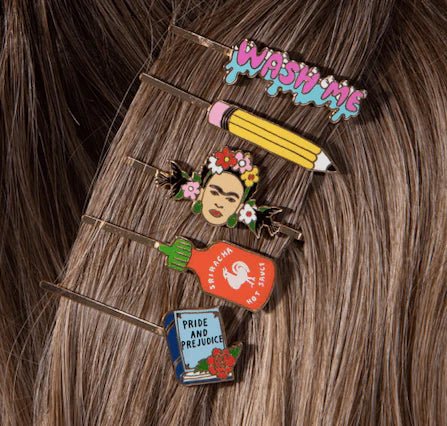 Gold Cloisonné Hair Pin - Harmony