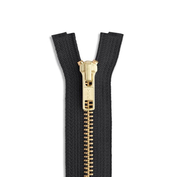 5 24" Brass Jacket Zipper / Black (580) - Harmony